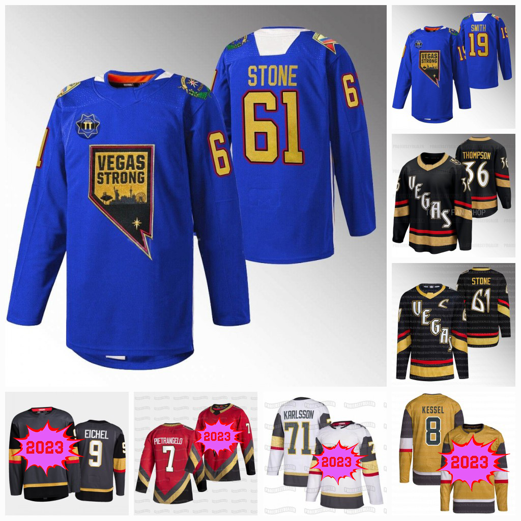 

Logan Thompson Golden Knights Jersey 2023 Nevada Day Phil Kessel Jonathan Quick Jonathan Marchessault Chandler Stephenson Keegan Kolesar Mark Stone Pietrangelo, Home