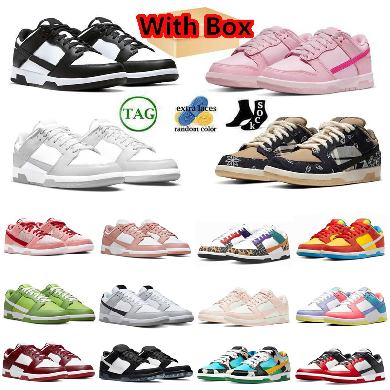 

With Box Running Shoes Men Woman Triple Pink Panda White Black Rose Whisper UNC Coast Easter Syracuse Orange outdoor Grey Fog Sneakers, #8