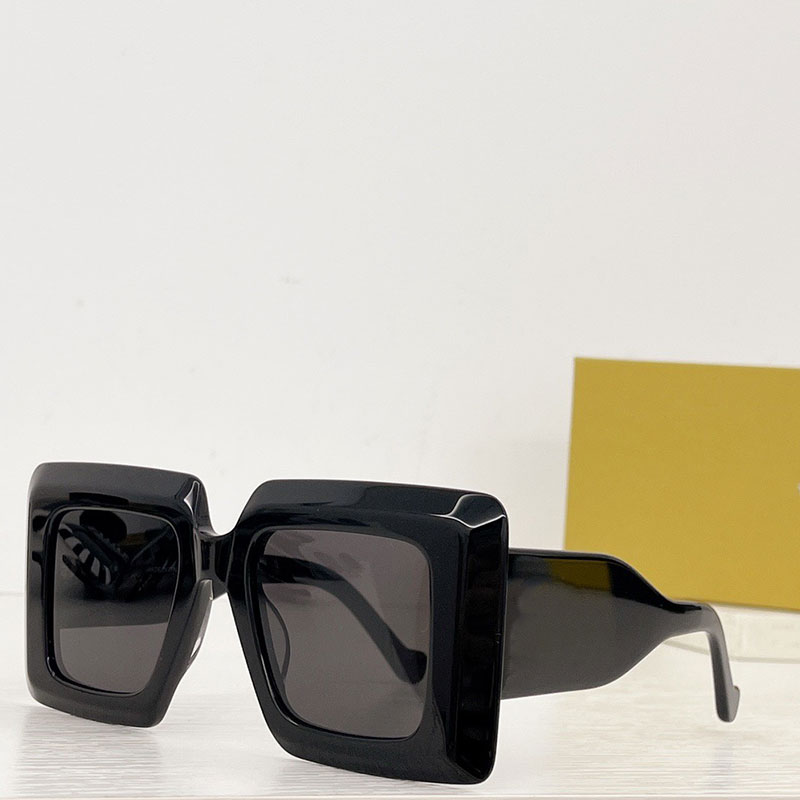 

23SS Show Momens Sunglasses For Mens Oversized Square Sunglasses In Acetate Havana Cotton Candy Frame 100% UVA/UVB protection Lens 40090