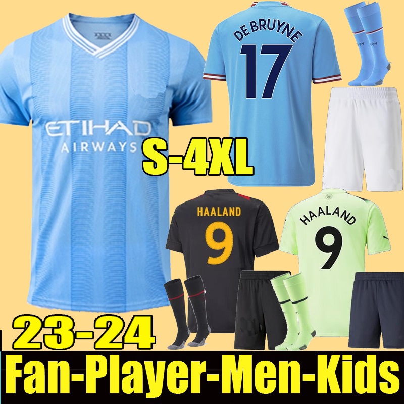 

HAALAND soccer jersey  23 24 DE BRUYNE MANS CITIES GREALISH MAHREZ FODEN 2023 Special football shirt men kids kit sets ALVAREZ uniforms, Away kids