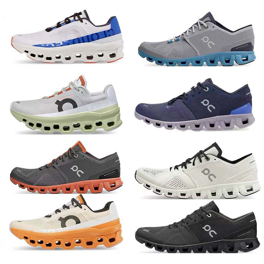

2023 Designer Running Shoes brand Sneakers Fashion Run on clouds Shoe White Black Leather Luxury Velvet Suede men women Espadrilles Flats Lace Up Platform Trainers