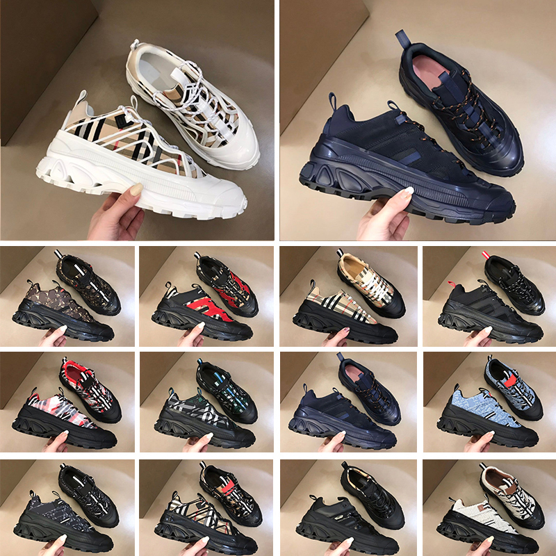 

Designer Arthur Casual Shoes Striped Vintage Sneakers Womens Mens Shoe Luxury Fashion Trainers Platform Suede Leather Sneaker Plaid With Box, Item#10