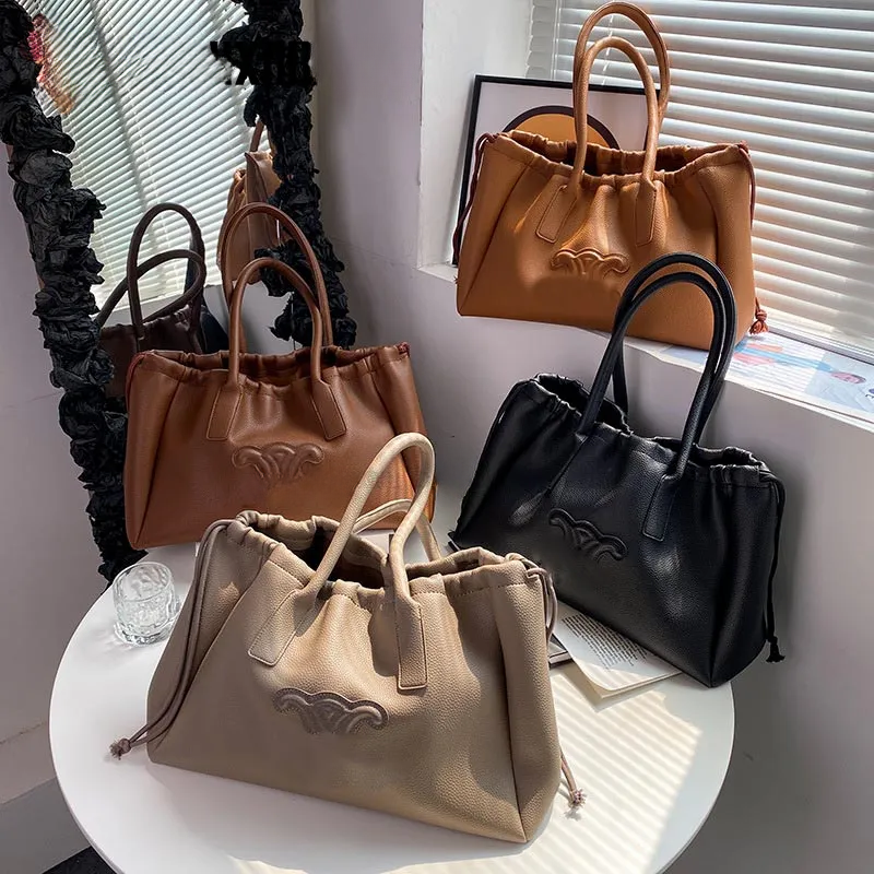 

CC BAG Cabac Triomphe Tote Bags Leather Handbags Designer Luxury SHopping bags Woman Lady Shoulder Crossbody Fashion Wholesale Cowhide, (size:44*26*16cm