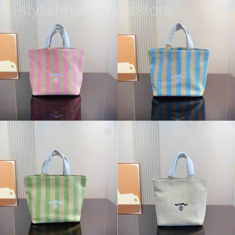 

2023 Fashion Totes Bag Letter Shopping Bags Canvas Designer Women Straw Knitting Handbags Summer Beach Shoulder Bags Large Casual Tote Y23