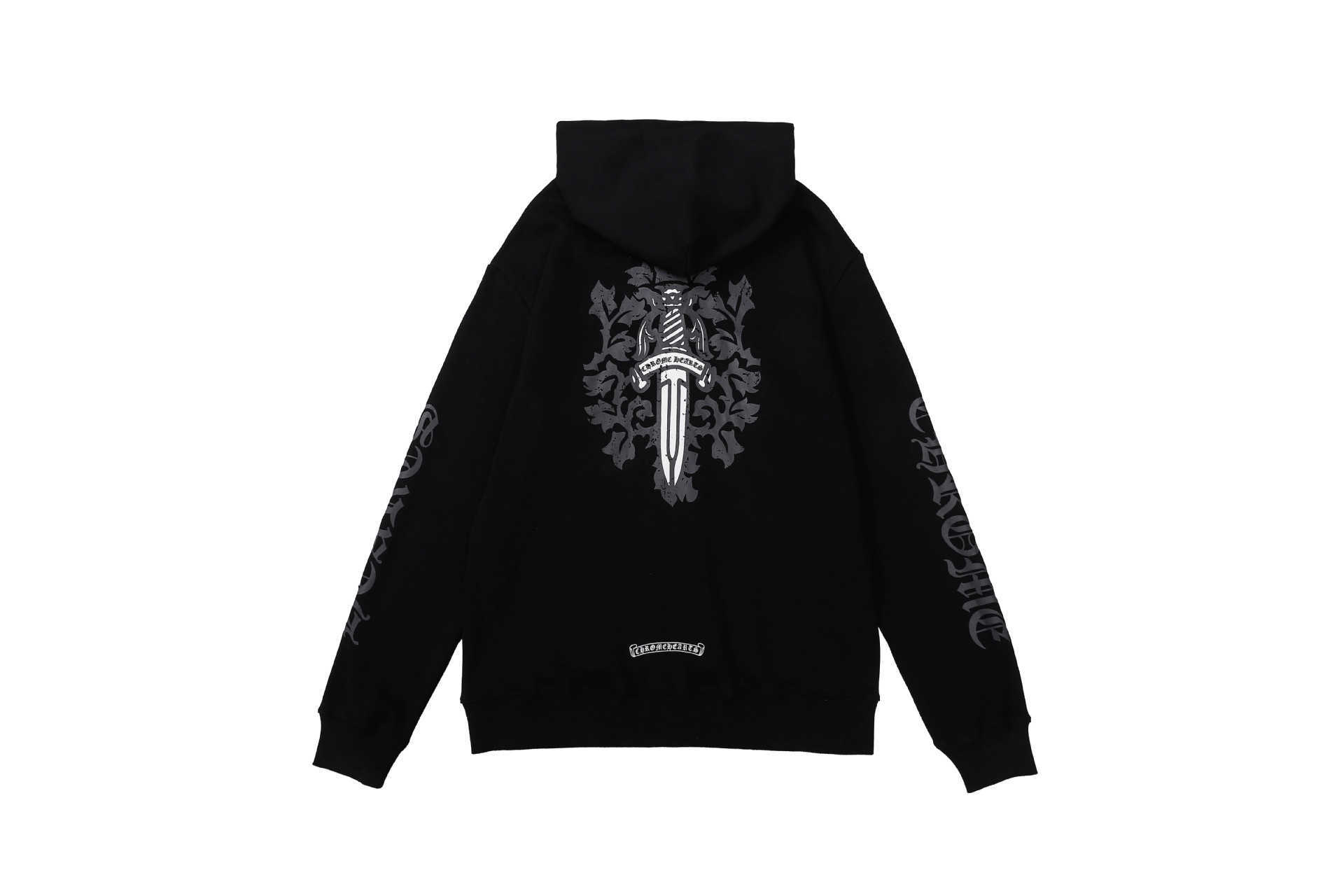 

CH Designer Clothing Men's Sweatshirts Luxury Casual Hoodie Heart 22ch New Crouchy Brand Cardigan Big Sword Print Sanskrit Ten Frame Zipper Hoodie Chromes, Shipping fee