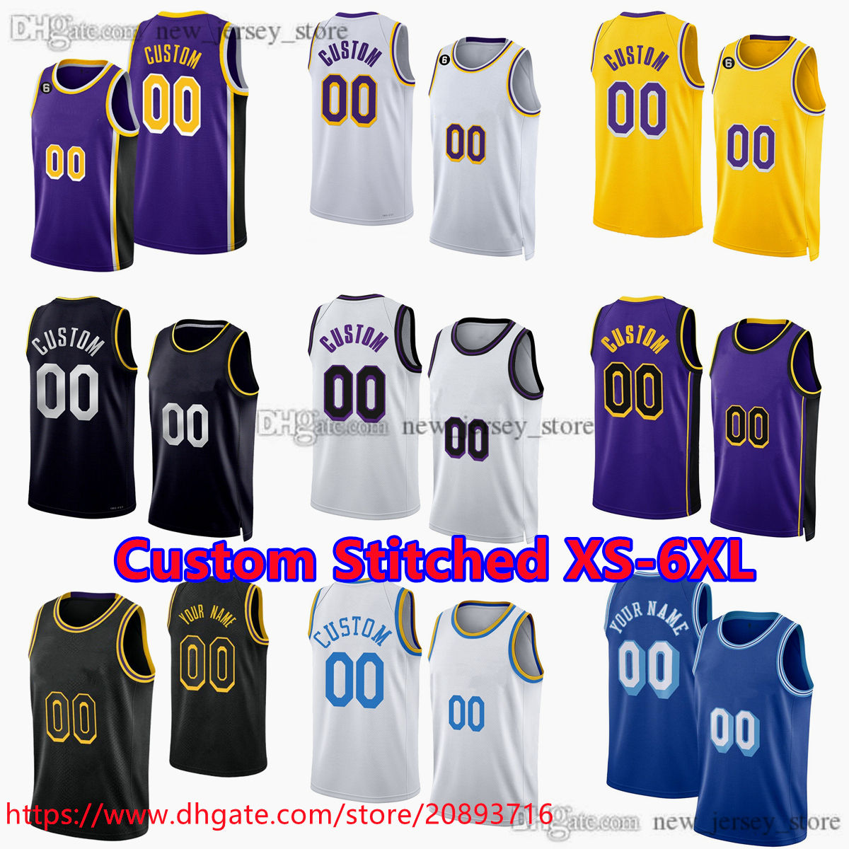 

Custom Stitched XS-6XL Basketball Jersey Bryant 3 Anthony James Davis 15 Austin Reaves 28 Rui Hachimura 17 Dennis Schroder 5 Malik Beasley 4 Lonnie Walker IV Mo 12 Bamba, Stitched jersey