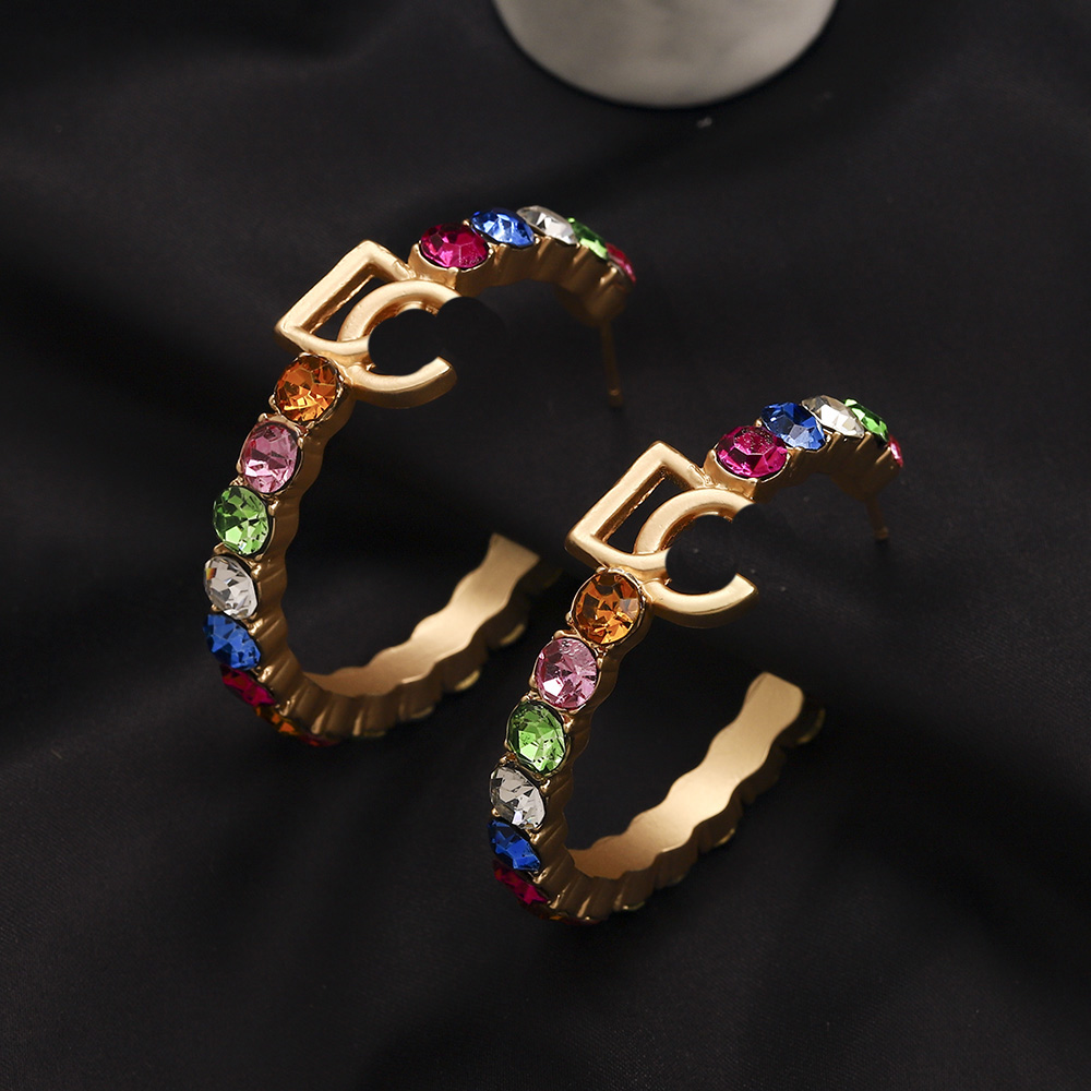 

Women's Hoop Earrings Rose Gold Diamond Charm Earrings Fashion 2023 Spring New Jewelry Earrings Designer Love Gifts Wedding Party Jewelry Wholesale