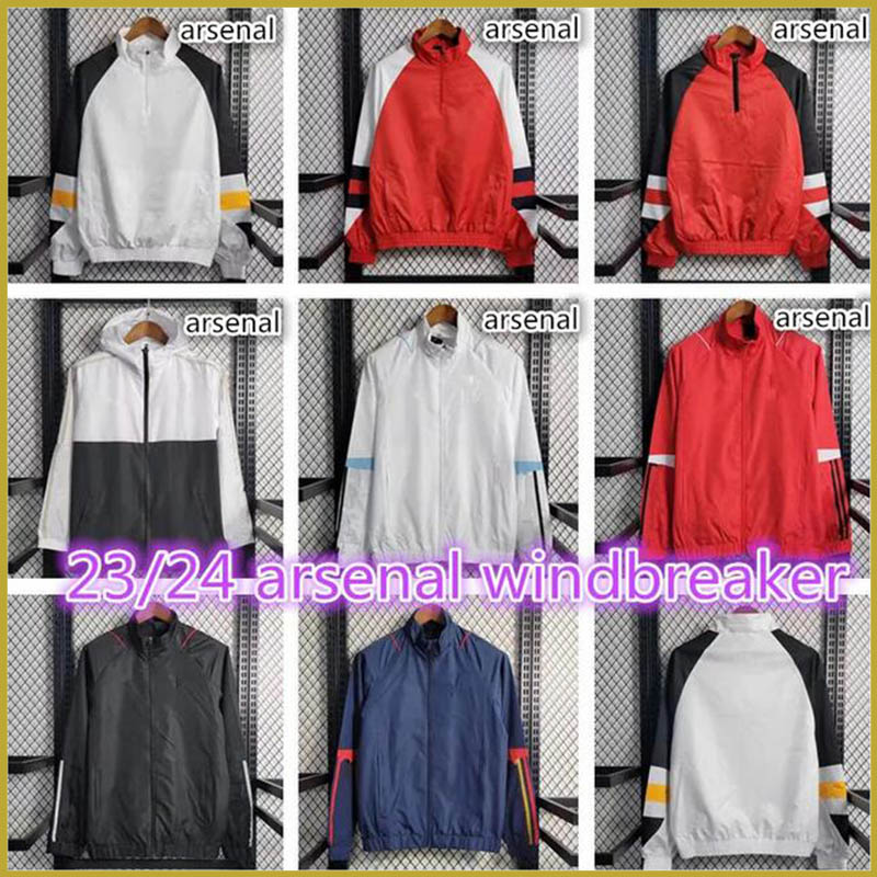 

2023 2024 Arsen hoodie Tracksuit Windbreaker Pepe Saka Adultos Gunners Entrenamiento Odeegaard Thomas Tierney 22 23 24 adult football hooded jacket Men training