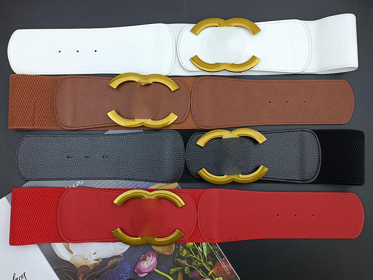 

7cm Luxury woman Genuine Leather channel Designer belts women men gift belt waistband waist with box,dust bags 4-32-6, With dust bags