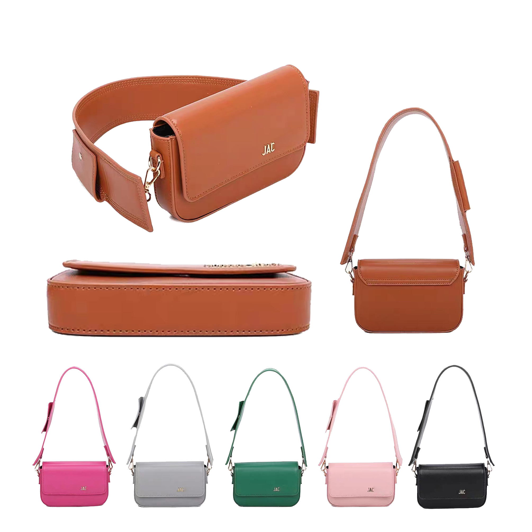 

mens High quality lady message baguette clutch bag Womens luxury handbag classic duffle Shoulder bags Genuine Leather weekend Crossbody hobo designer the tote bag, Orange