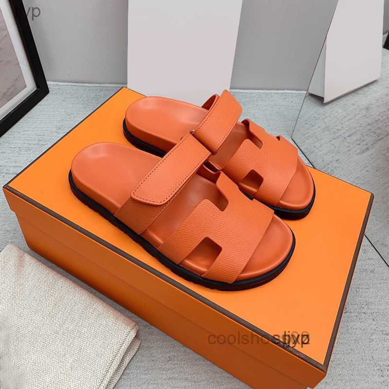 

Designer Chypre Slippers Classic Beach Flat Sandals Luxury Summer Lady Leather Flip Flops Top Quality Men Women Slides Size 35-44