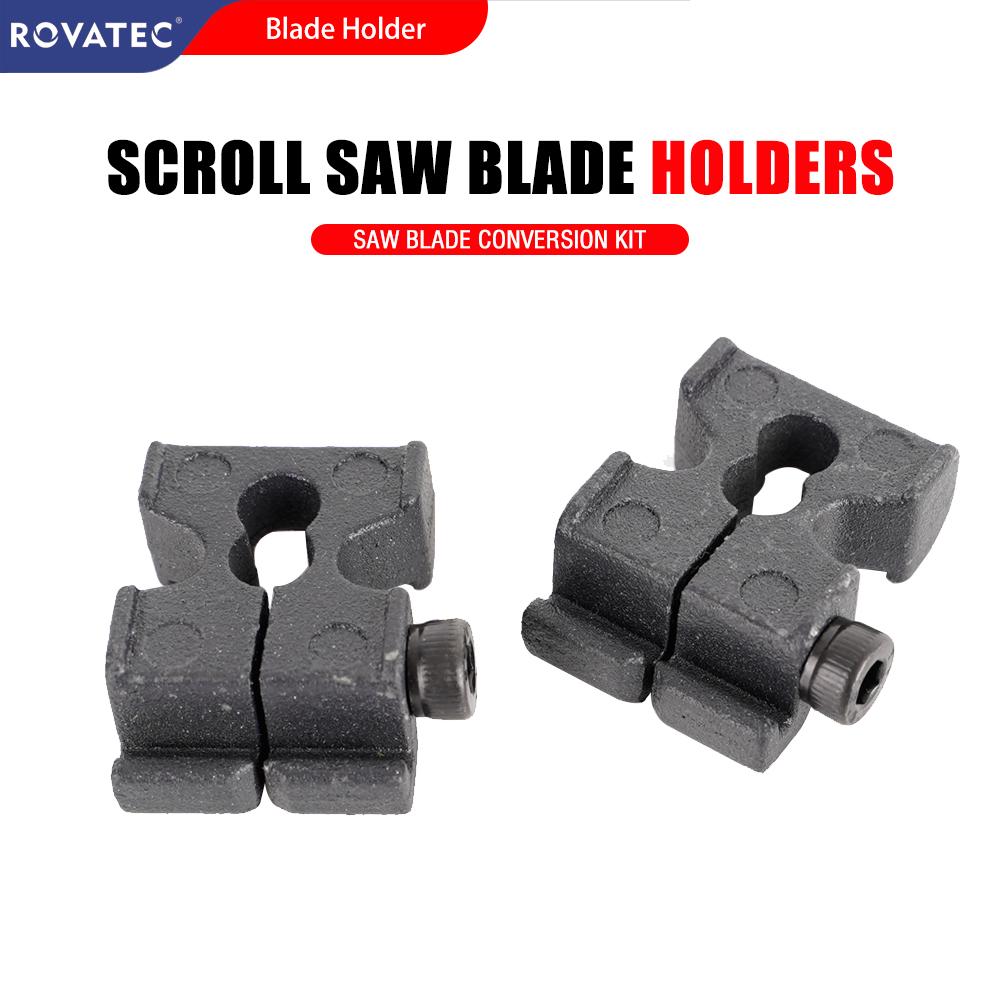 

Tools ROVATEC Scroll Saw Blade Conversion Kit Scroll Saw Blades Holders PinLess Pinned Upper/Lower Blade Holder Einhell THSS 405E