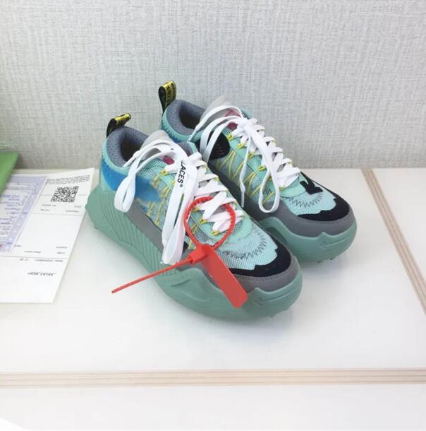 

Designer Platform Lace-up Shoes Odsy-1000 Sneakers Lace-up Low Top Shoe White black Yellow Arrows Mint Green Chunky Sneaker, Color 2