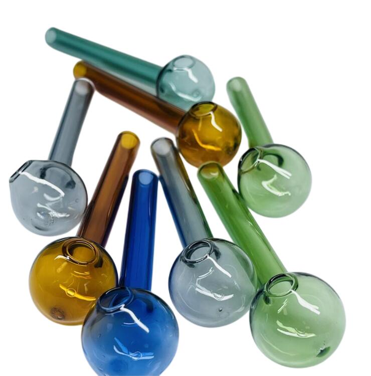 

Colorful Glass Oil Burner Pipe hookahs Spoon Pyrex Hay oil bowl Pipes Hand For Smoking Accessories Tobacco Tool SW15