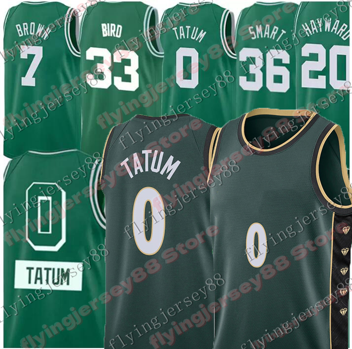 

Mens Basketball Jayson 0 Tatum city Jersey Jaylen 7 Brown Marcus 36 Smart #33 Retro Green Shirts Jerseys, Mens jersey