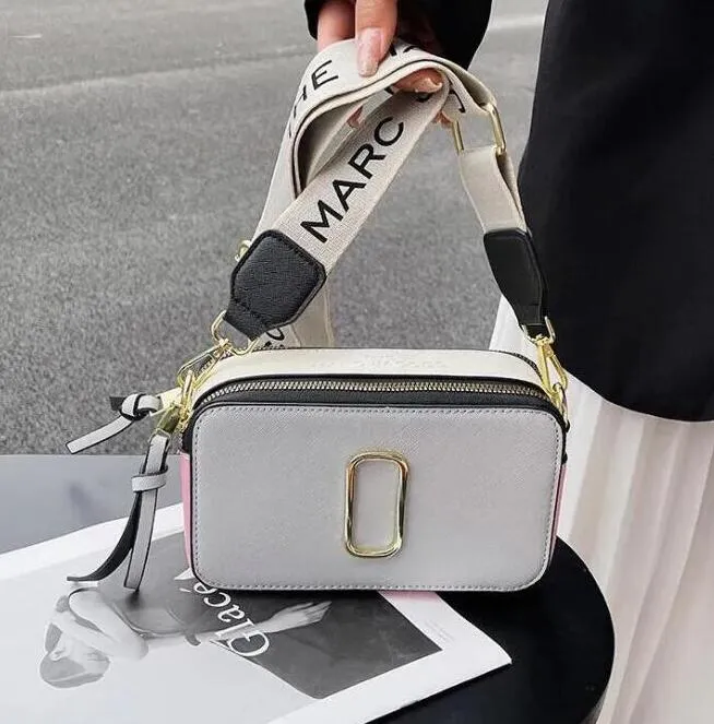

Designer Fashion bag Handbag Famous totes Marc Snapshot Camera Small Crossbody purse Women Shoulder Bags Messenger cross body M0032, Blue