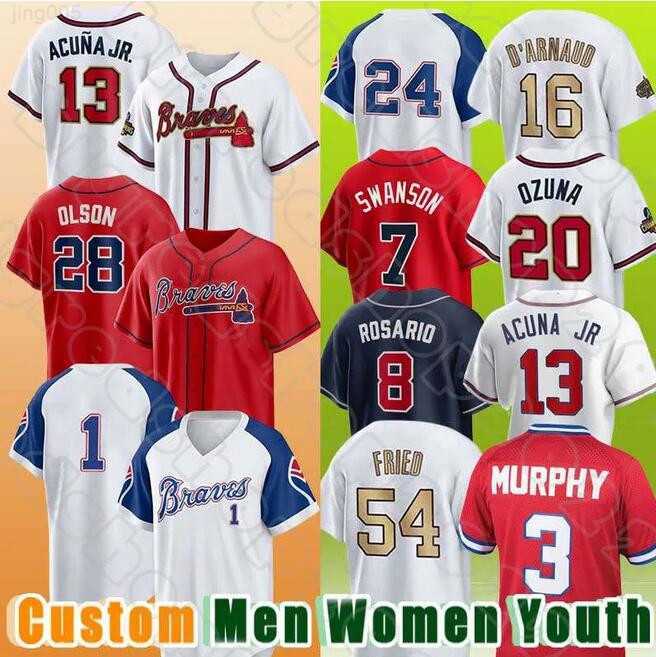 

Braves Men Women Youth Atlanta 9 Ehire Adrianza 17 Kevin Pillar 61 Nick Anderson 60 Jesse Chavez 77 Joe Jimenez 52 Dylan Lee 63 Lucas Luetge Baseball Jersey, Colour