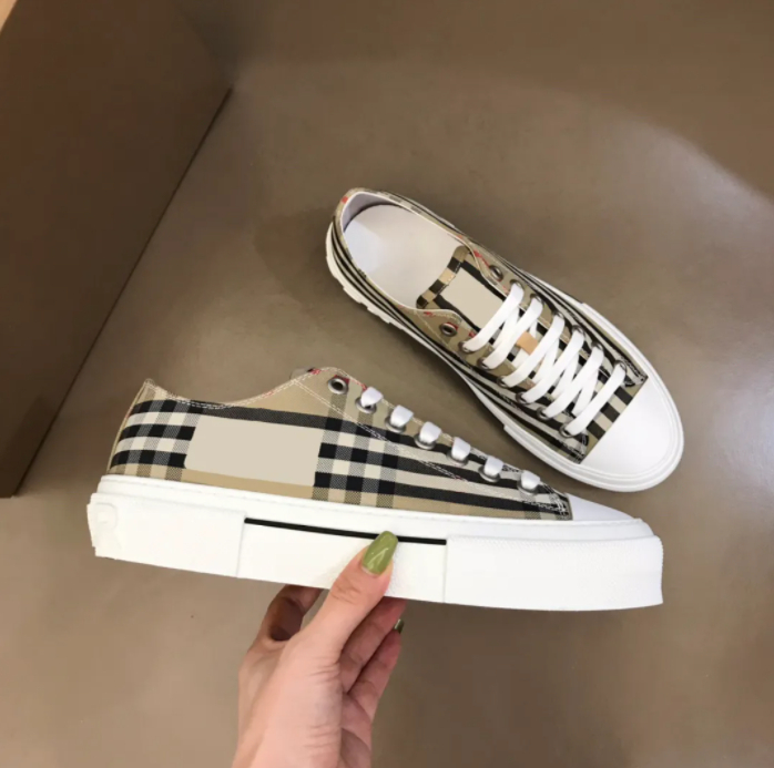 

Men women casual shoe designer retro classic striped plaid sneakers men's and women's shoes cotton sneakers low top canvas sneakers, 17