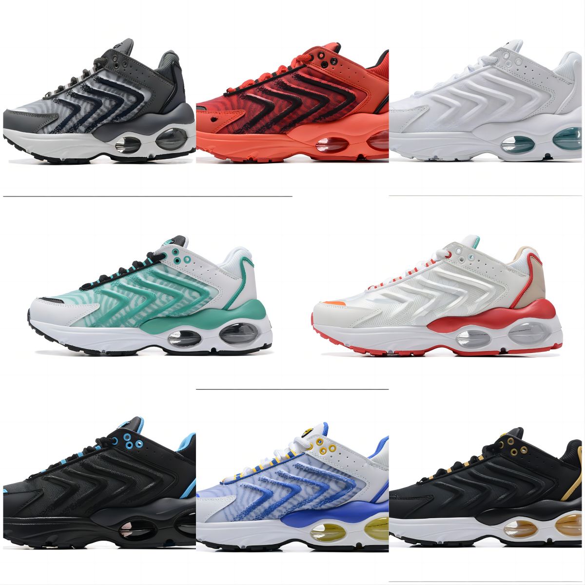 

2023 TAILWIND Mens Womens Running Shoes Fashion Trainers Bred Grey Mesh Black Red White Sports Sneakers Laser Blue Atlanta Terrascape WITH BOX, Amt-13