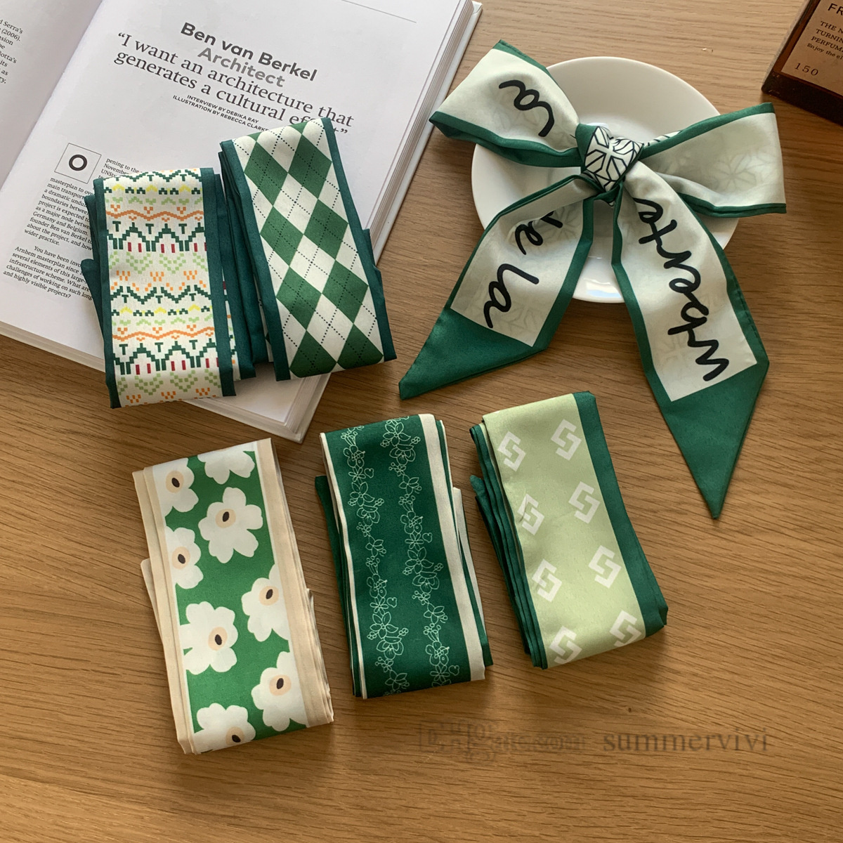 

Girls floral printed ribbon headbands children diamond lattice lace-up Bows princess hair accessories summer kids beach holiday hairbands Z1835