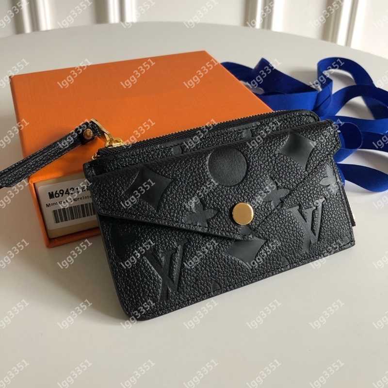 

M69431 With Box/Cards Louise Recto Verso Wallets Men Women Leather Short Wallet Designer Handbags Vuitton Credit Card Holder POCHETTE CLES Coin Purses Luxury Bags, Color 1 black emboss