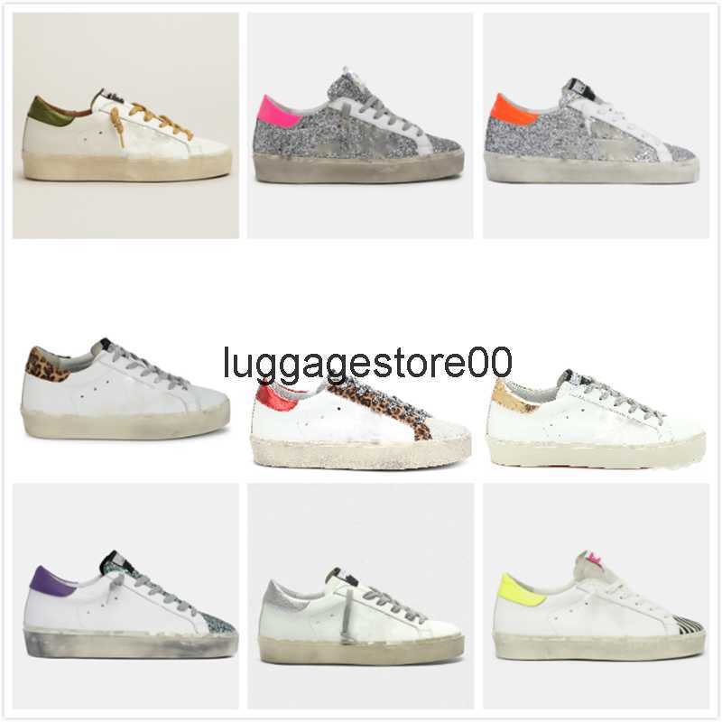 

Fashion Women Thick Bottom Goldens Gooses Hi Star Sneakers Golden Casual Shoes Classic White Do-old Dirty Fashion Leopard Tail Shoe, Star23 light purple star