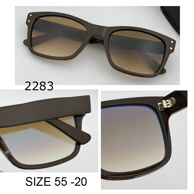 

New arrival Oversized Eyeglasses Gradient square Sunglass 55mm uv protection glass lens Sunglasses Punk uv400 2283 Sun Glasses gafas for women and men with box