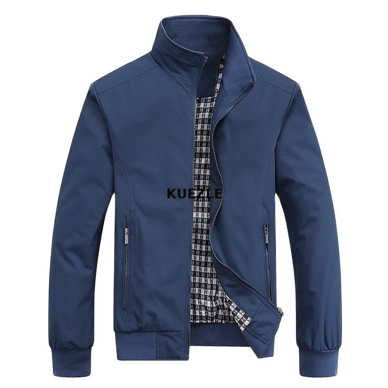 

Men's Jackets Thin Coats 2023 Spring Autumn Casual Solid Slim Bomber Jacket Men Overcoat Arrival Baseball M-6XL Top, 008 khaki