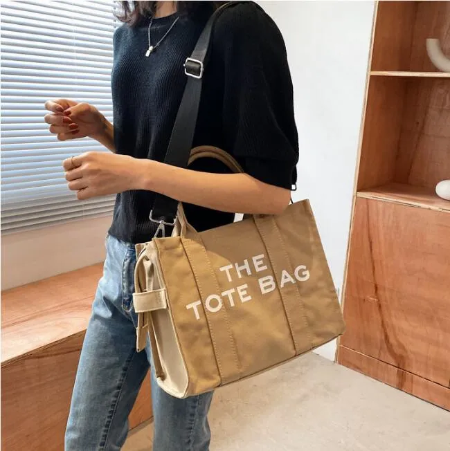 

2022 Marc the tote Bag Totes Bag Women designer bags Fashion all-match Shopper Shoulder Canvas Handbags 31/15/26cm