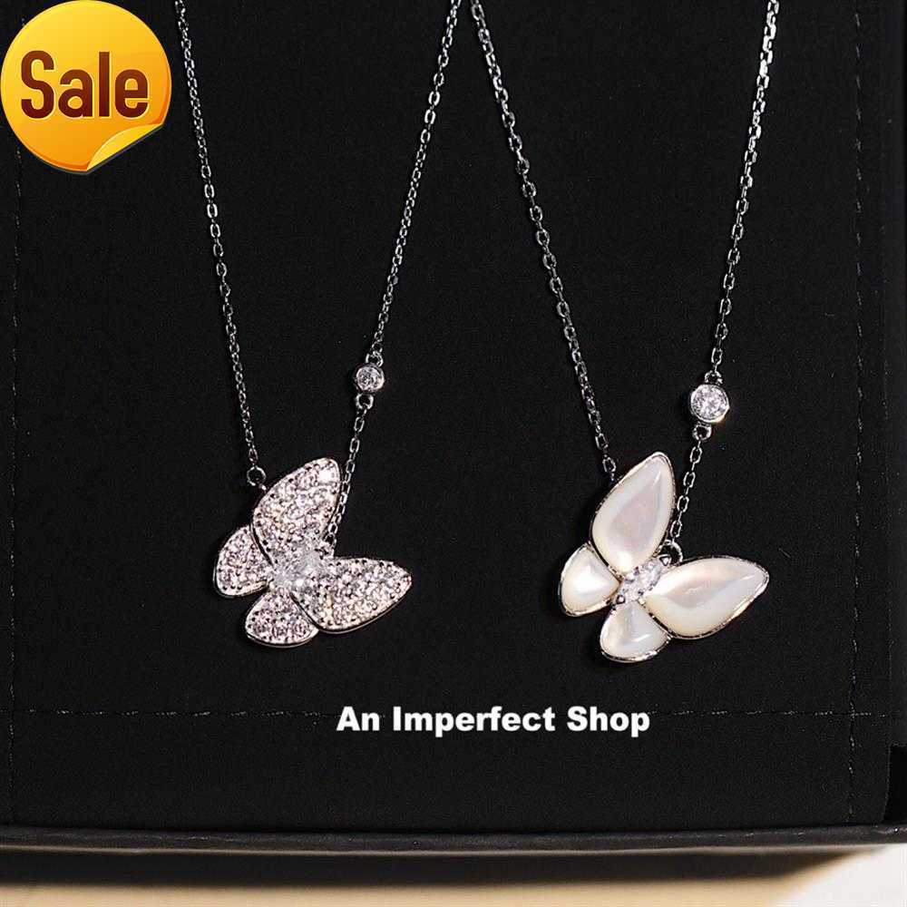 

designer van clover necklace All-body silver platinum butterfly women 2022 style