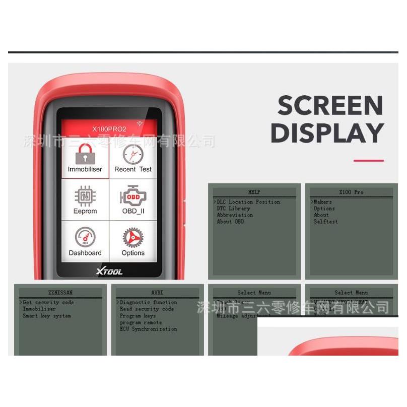 Auto Key Programmer Mileage Adjustment with EEPROM Adapter XTOOL X100 Pro2