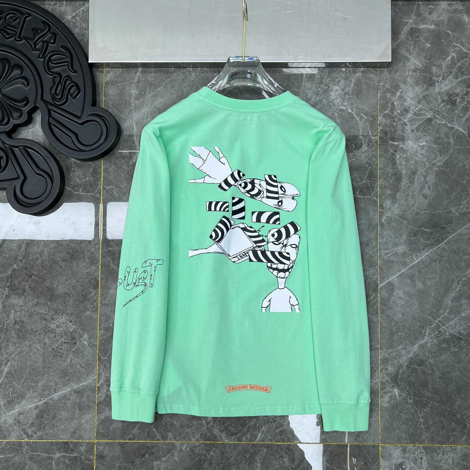 

CH Designer Clothing Men' Sweatshirts Hoodie Heart 2023s KrO new network red matteyboy graffiti zebra quality long sleeve cross fashion T-shirt Chromes, Shipping fee
