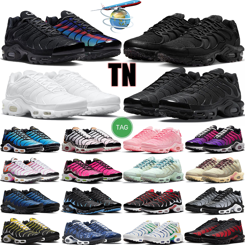 

airmax tn plus tn3 running shoes for men women trainers Triple Black Berlin White Mint Green Hyper Blue Sky Atlanta since cherry mens outdoor sports sneakers, #10 40-46