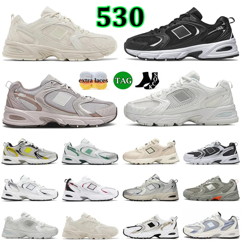

Designer New 530 running shoes 530s Outdoor shoes Black White Silver Red Cream Beige Utility Pack Grey Steel Blue Ivory men women outdoor sports trainers, 35 40-47