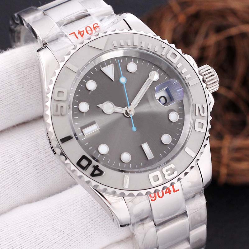 

2023ss Watches Mens Bigger Date Mirror Automatic Watch Mechanical Movement Bussines Men Master Watches Oyster Steel Rubber Original Wristwatch, Add 50m waterprtood