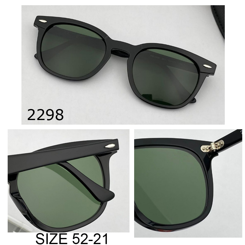 

2023 New Retro Women sunglass gradient Eyewear Fashion Frame Trendy uv400 protection Glass lens 2298 Sunglasses Square classic gafas for women men plank materioa