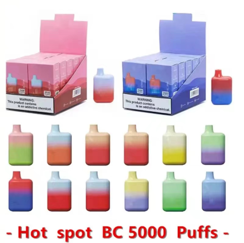 

Authentic Code ELf BC5000 ultra E Cigarettes Disposable bar BC 5000 puff 36 flavors 13ml MESH Coil Pods 650mah Recharged Battery Vapes Box VS Crystal bar maskking