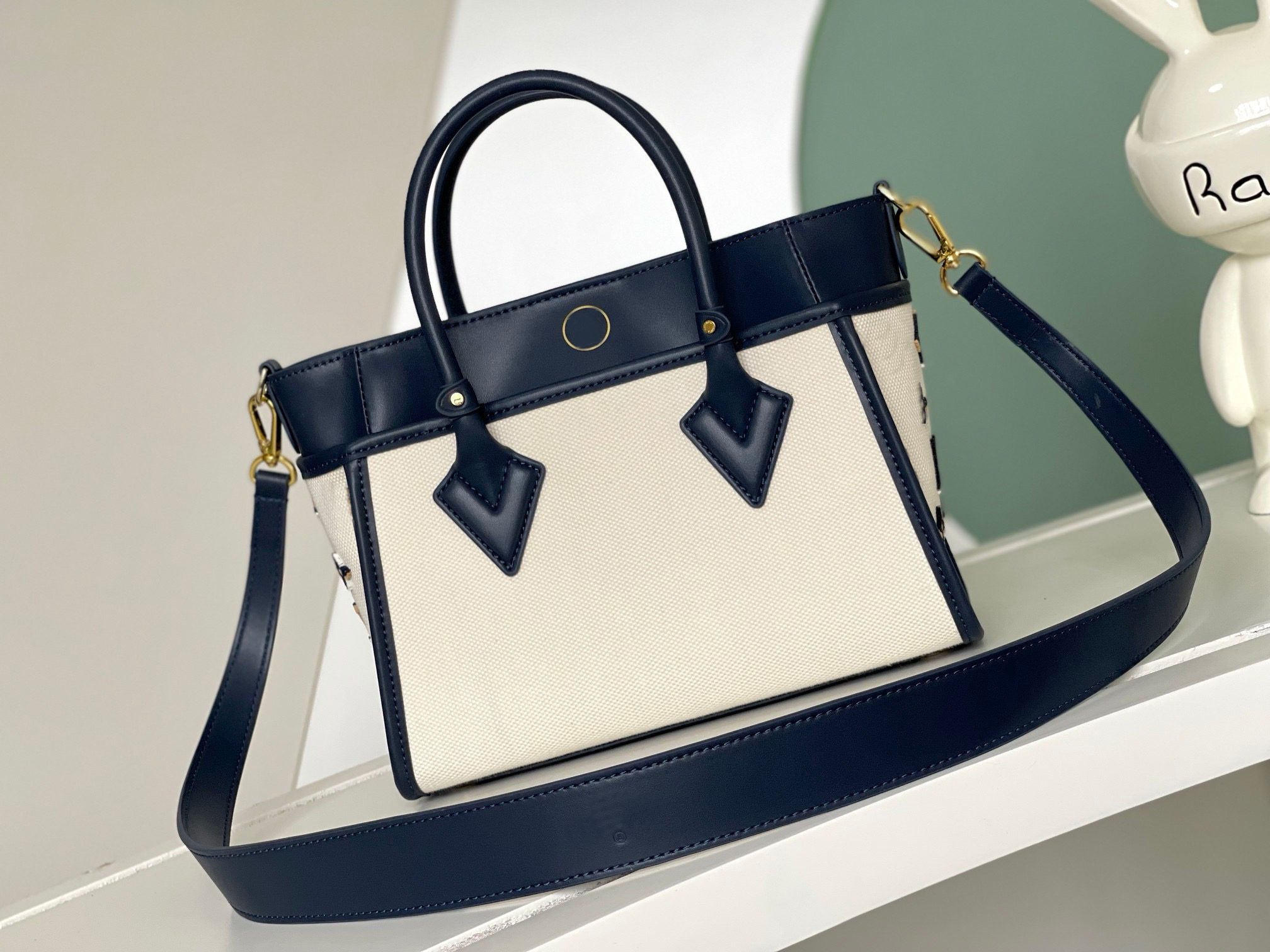 Fashion Designer Bag on my side Handbag Material Coated canvas leather trim on both sides of the patterned embroidery handbag can be detachable c-image-995667999