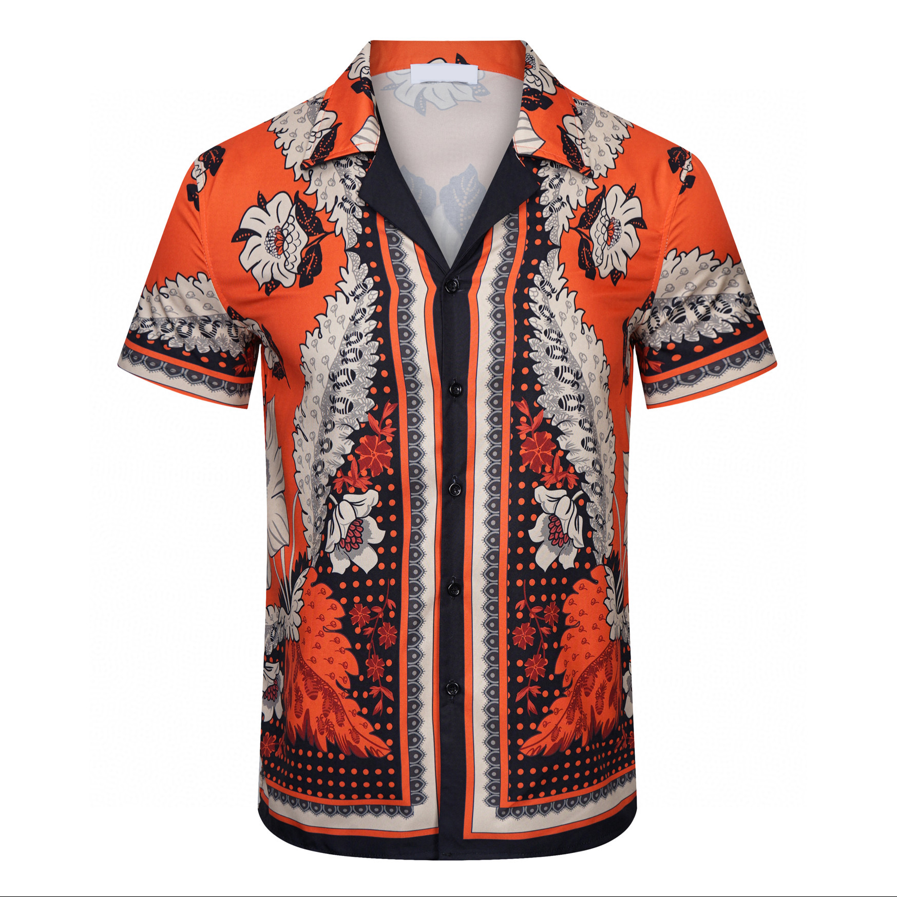 

Men's Plus Tees & Polos Round T-shirt plus size neck embroidered and printed polar style summer wear with street pure cotton 2q2qs