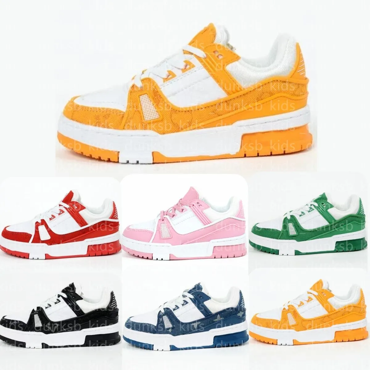 

Cheap price kids shoes childrens virgil trainer sneakers athletics baby boys girls cuasual sneaker size 28-35, Blue