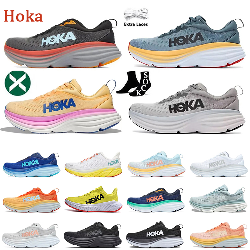 

hokas shoes women one one bondi 8 running shoes clifton 8 carbon x 2 triple black white Bellwether Blue Summer Song airs men woman designer sneakers, B5 40-45