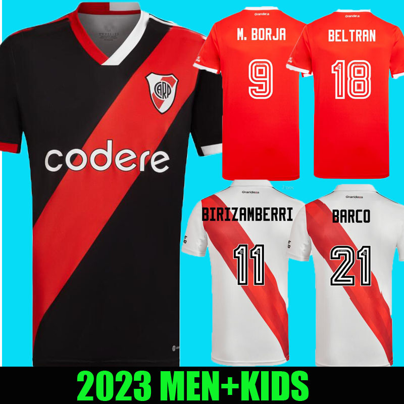 

CARRASCAL 23 24 RIVER PLATE Home Soccer Jerseys THIRD BLACK 120th Anniversary Camiseta PEREZ ROMERO DE LA CRUZ 2023 2024 AWAY Football concept shirt M.SUAREZ J.ALVAREZ, Miami