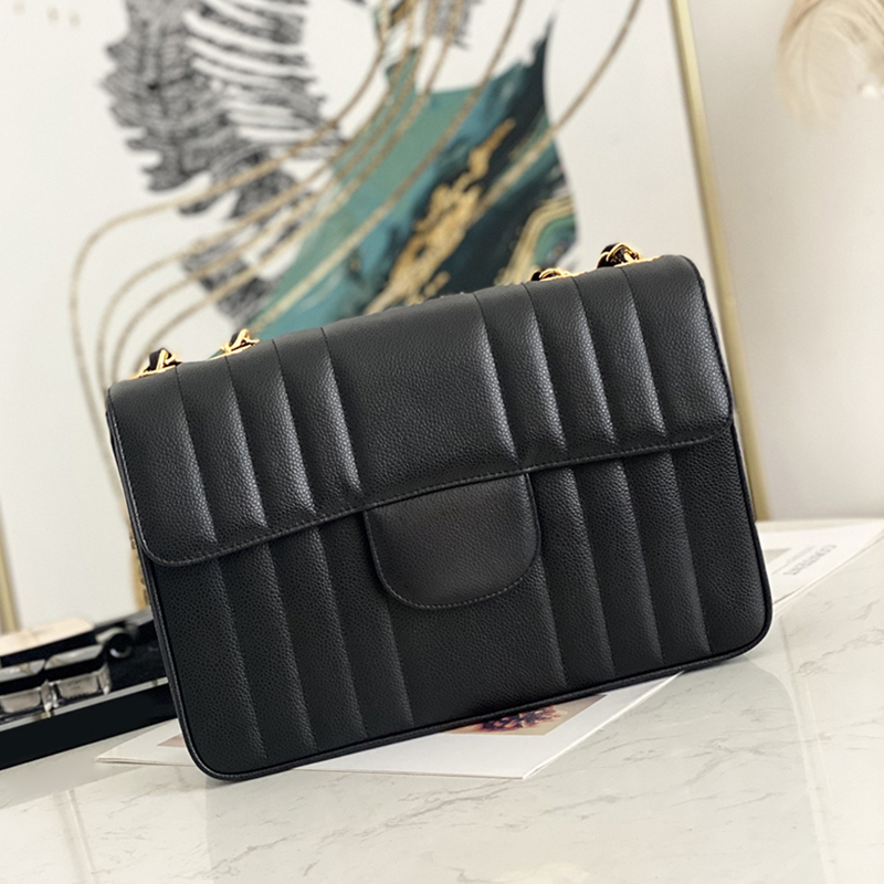 

Designer Flap Bag Luxury Chain Bag Handbag 30CM Genuine Leather Shoulder Bag High Imitation Underarm Bag With Box ZC268