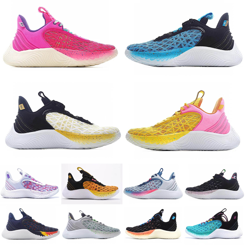 

New mens basketball shoes Curry Flow 9 Flotro Sneaker We Believe Sesame Street Big Bird Elmo The Count Warp the Game Day men designer sneakers trainers