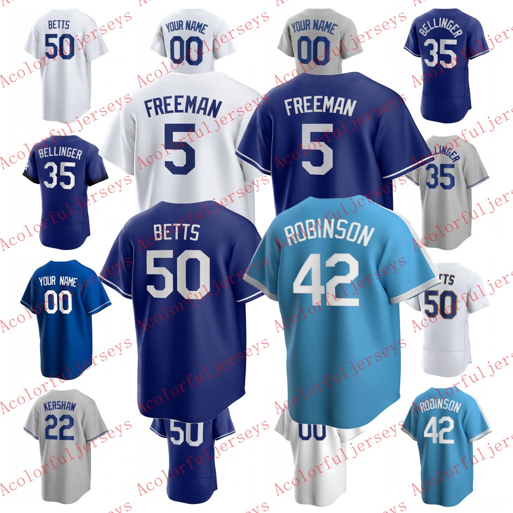 

Mookie Betts Baseball Jersey 33 James Outman Freddie Freeman Gavin Lux Clayton Kershaw Walker Buehler Julio Urias Max Muncy Will Smith Chris Taylor Miguel Vargas, Any name number