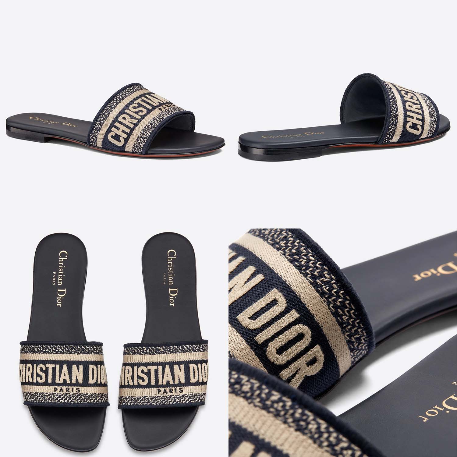 

Dior high-quality slippers sandals women's fashion embroidery animal prints summer internet sensation Dior slides, Dior28