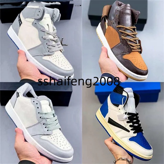

Jumpman 1 High Retro Shoes Women Mens Sneakers Size 14 Basketball Fragment Pai Travis Scotts Us14 Chaussure 47 Us 14 Trainers Size 13 Blue