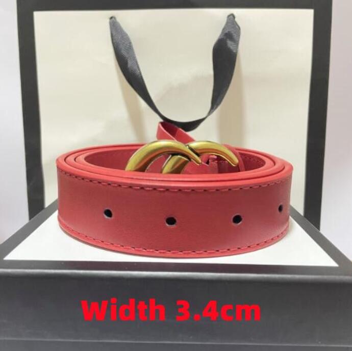 

Fashion Classic Men Designer Belts Womens Mens Casual Letter Smooth Buckle Luxury Belt 9 colors Width 2.0cm 2.8cm 3.4cm 3.8cm With boxAAA2, Belt no box
