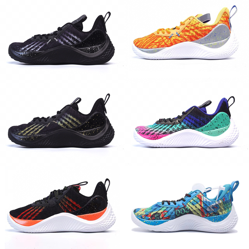 

Curry 10 Men Iron Sharpens Flow Basketball Shoes Grey White Orange Sneakers Mens fashion Cool Black Designer Trainers curry ten 10 10s sneakers