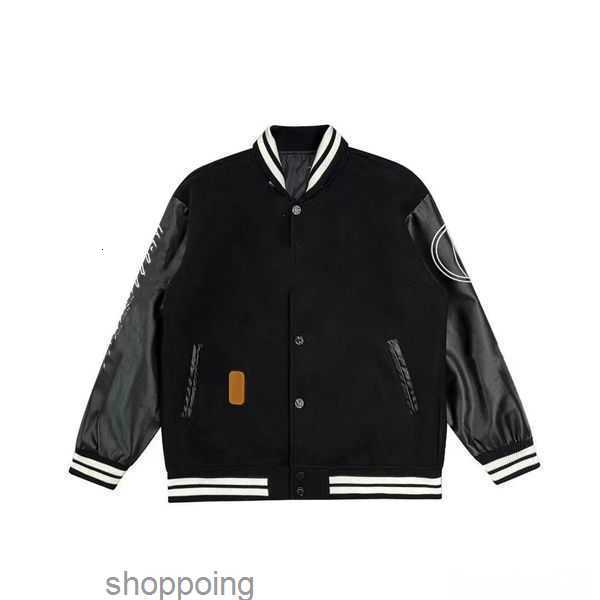 

Mens Jackets Baseball Varsity Jacket Letter Stitching Embroidery Autumn and Winter Men Loose Causal Outwear Coats 28tlu